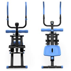 CoreStep 2-in-1 Stair Stepper + Ab Trainer - Blue