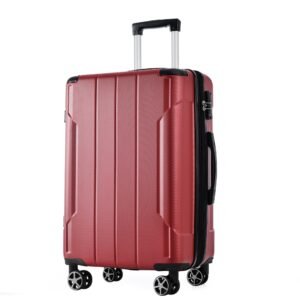 24" Expandable Hardside Checked Luggage with TSA Lock - Red