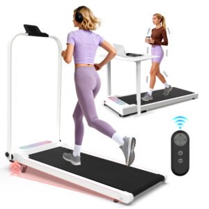 FoldRun 2-in-1 Foldable Treadmill (Incline + Vibration) - White