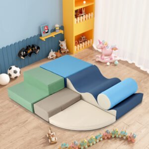 6-in-1 Soft Climb and Crawl Foam Playset - multiple color