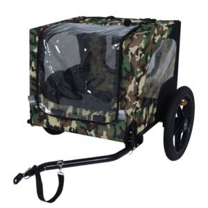 Pet Bike Trailer for Small and Medium Dogs - Camouflage