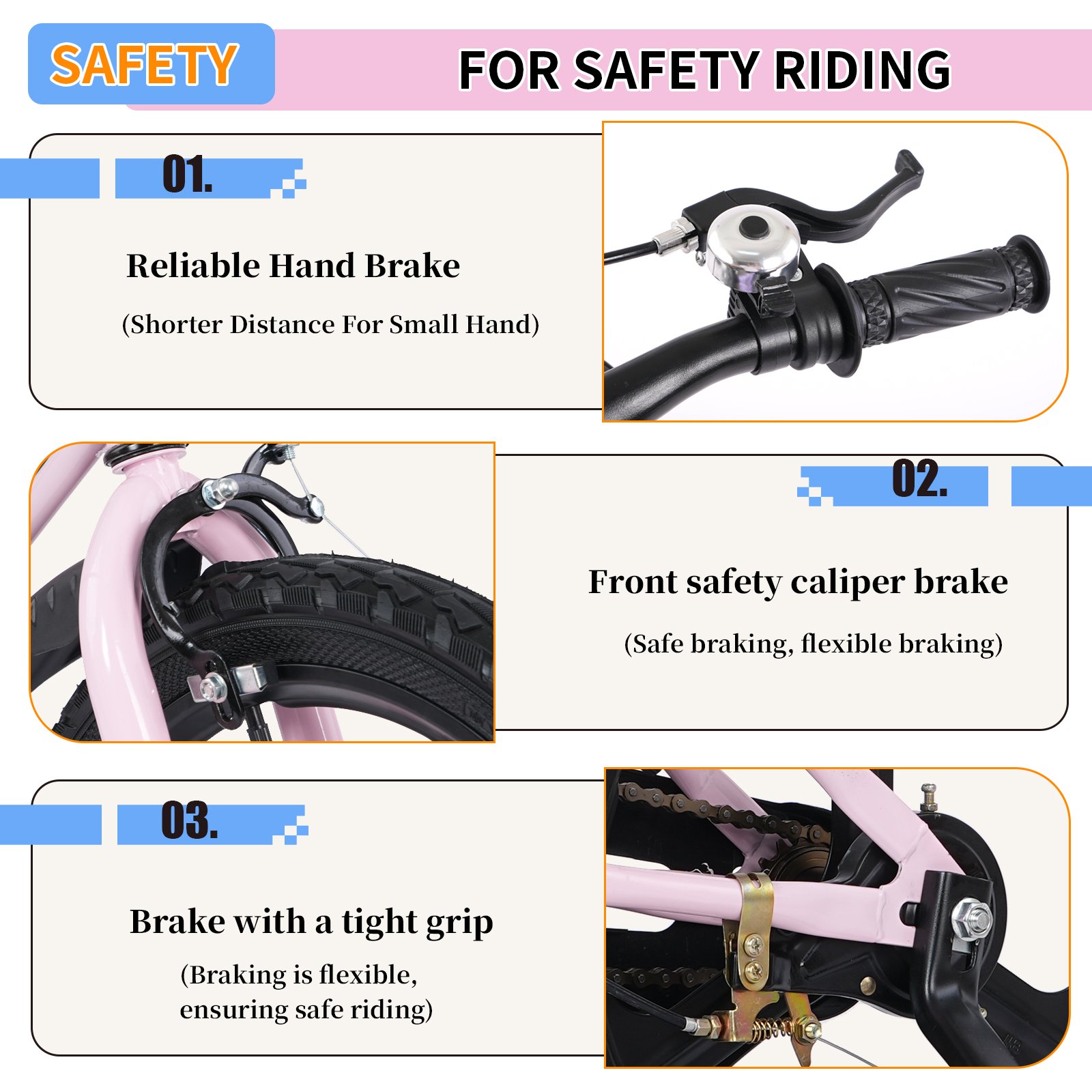 GlowRide Mag-Wheel Kids Bike 16" - Pink - Image 6