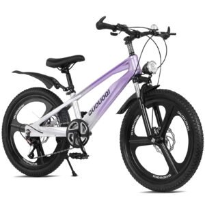 20" Lightweight Kids Mountain Bike - 7 Speed - Purple