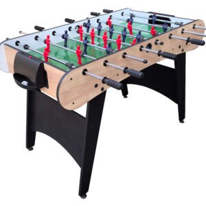 PlayArena Multi-Game Table (Soccer/Foosball/Football) - Round (Wood)