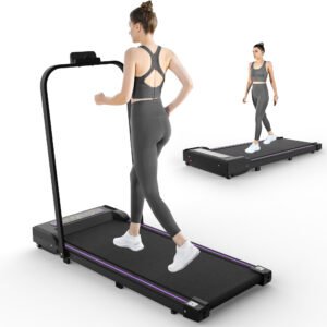 FlexRun 2-in-1 Under-Desk Treadmill (Handle + Remote) - Black