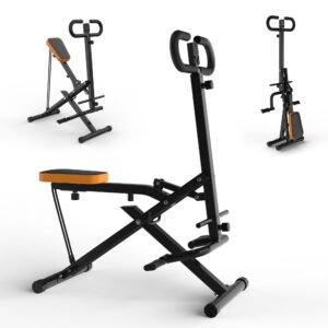 GluteLift Assisted Squat Machine (Foldable + Bands) - Black