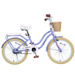 20" Girls Bike with Basket - Purple