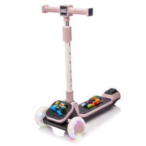 BlockBuilder 3-Wheel Scooter (Flashing Wheels) - Pink