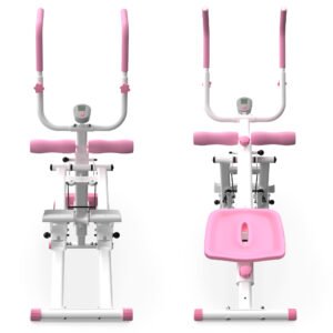 CoreStep 2-in-1 Stair Stepper + Ab Trainer - Pink