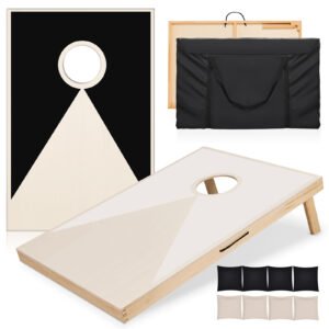 Tournament Cornhole Set 3'×2' (Solid Wood)