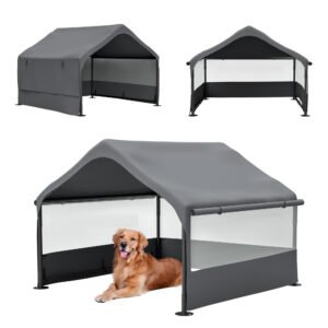 Extra-Large Outdoor Dog House Tent with Canopy