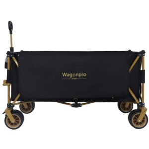 51" Extra-Long Heavy-Duty Folding Wagon - Black