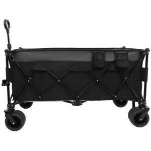 51" Extended Heavy-Duty Folding Wagon - Black/Gray