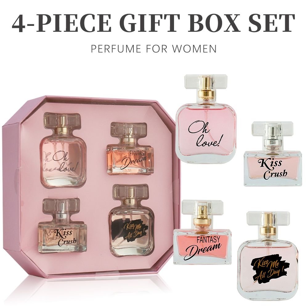 Women's Eau De Parfuma Spray Gift Box, Long Lasting Fragrance, 4-Piece Set - Image 2