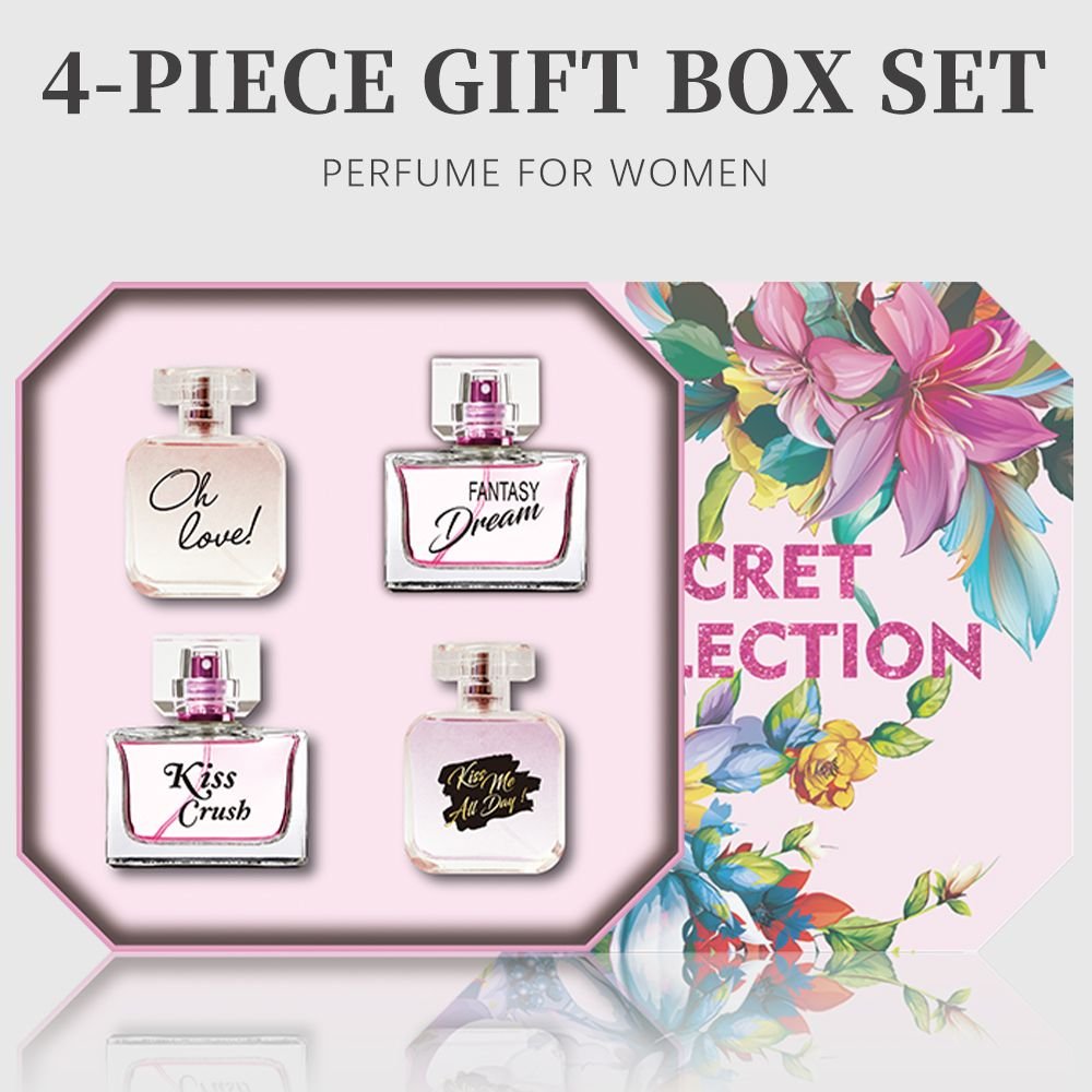 Women's Eau De Parfuma Spray Gift Box, Long Lasting Fragrance, 4-Piece Set - Image 5