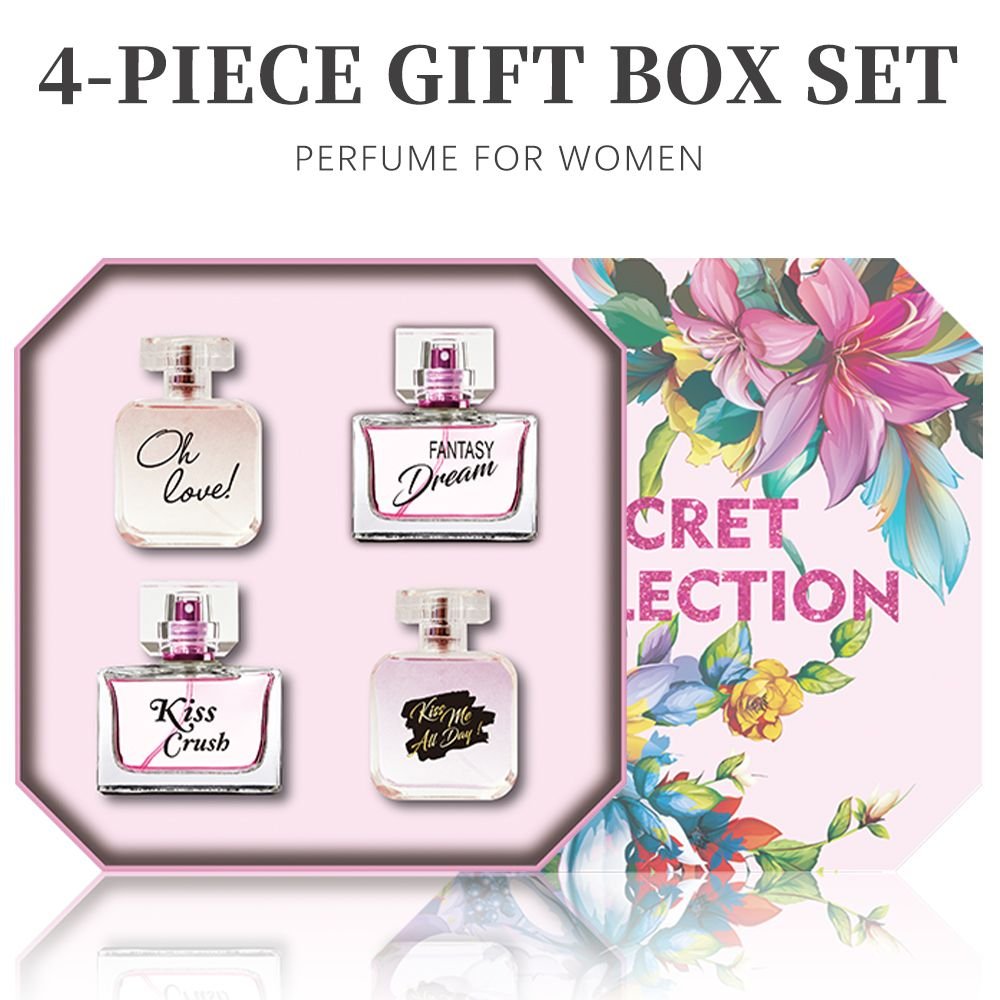 Women's Eau De Parfuma Spray Gift Box, Long Lasting Fragrance, 4-Piece Set - Image 6
