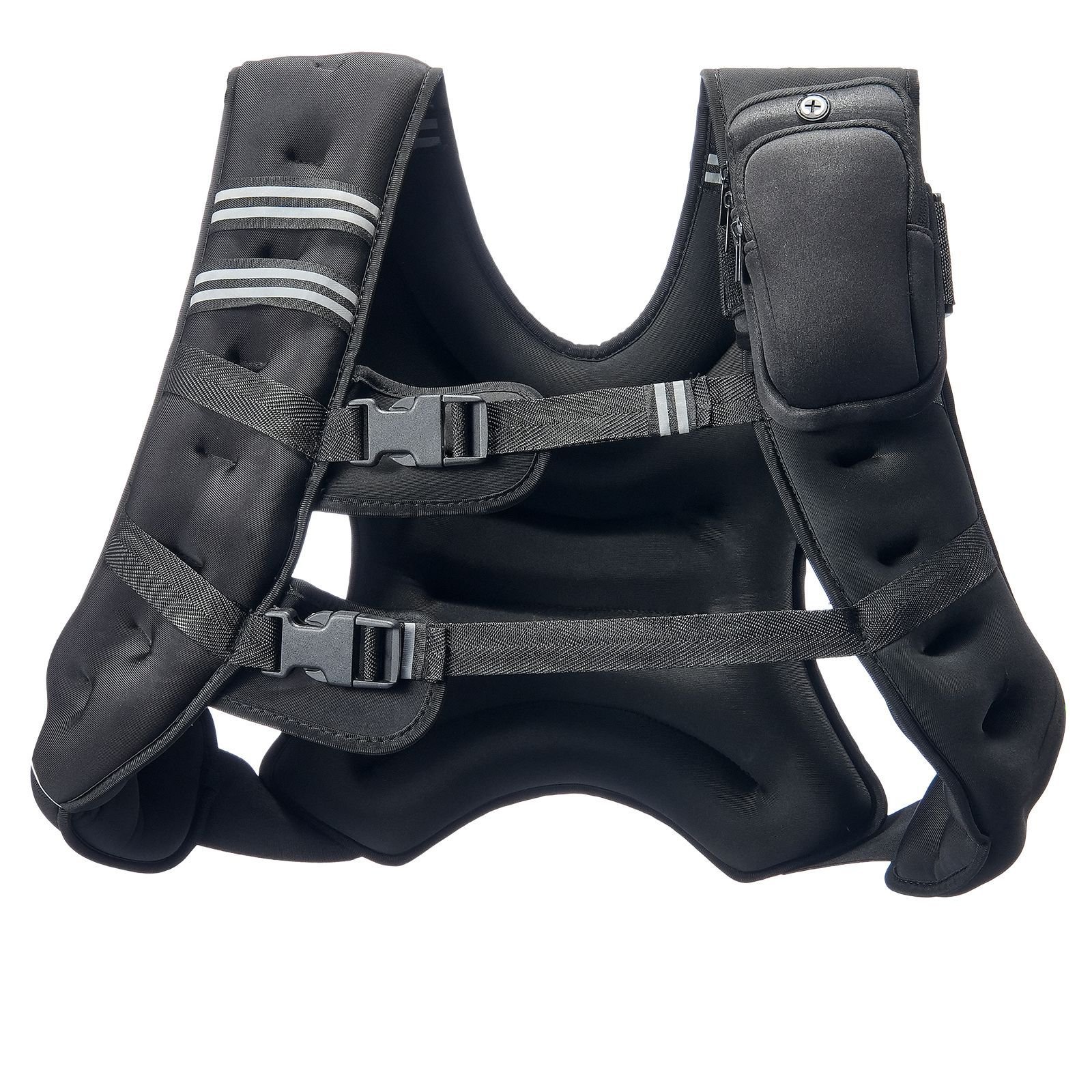 30 lbs Weight Vest with Reflective Stripe, Adjustable Buckle, for Men Women - Image 3