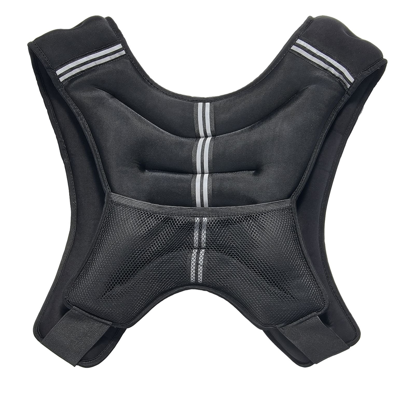 30 lbs Weight Vest with Reflective Stripe, Adjustable Buckle, for Men Women - Image 4