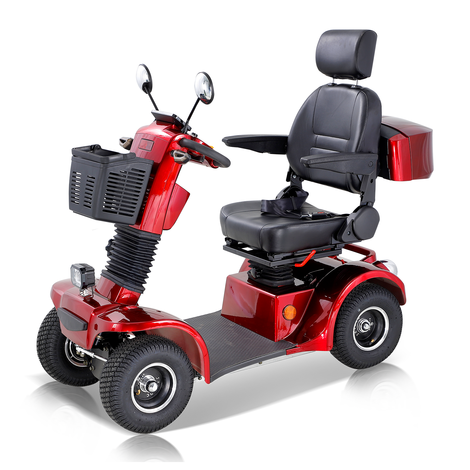 Heavy Duty Mobility Scooter for Seniors with Electromagnetic Brake,500W Motor 330LBS Capacity Electric All Terrain Powered Mobility Scooter - Image 2