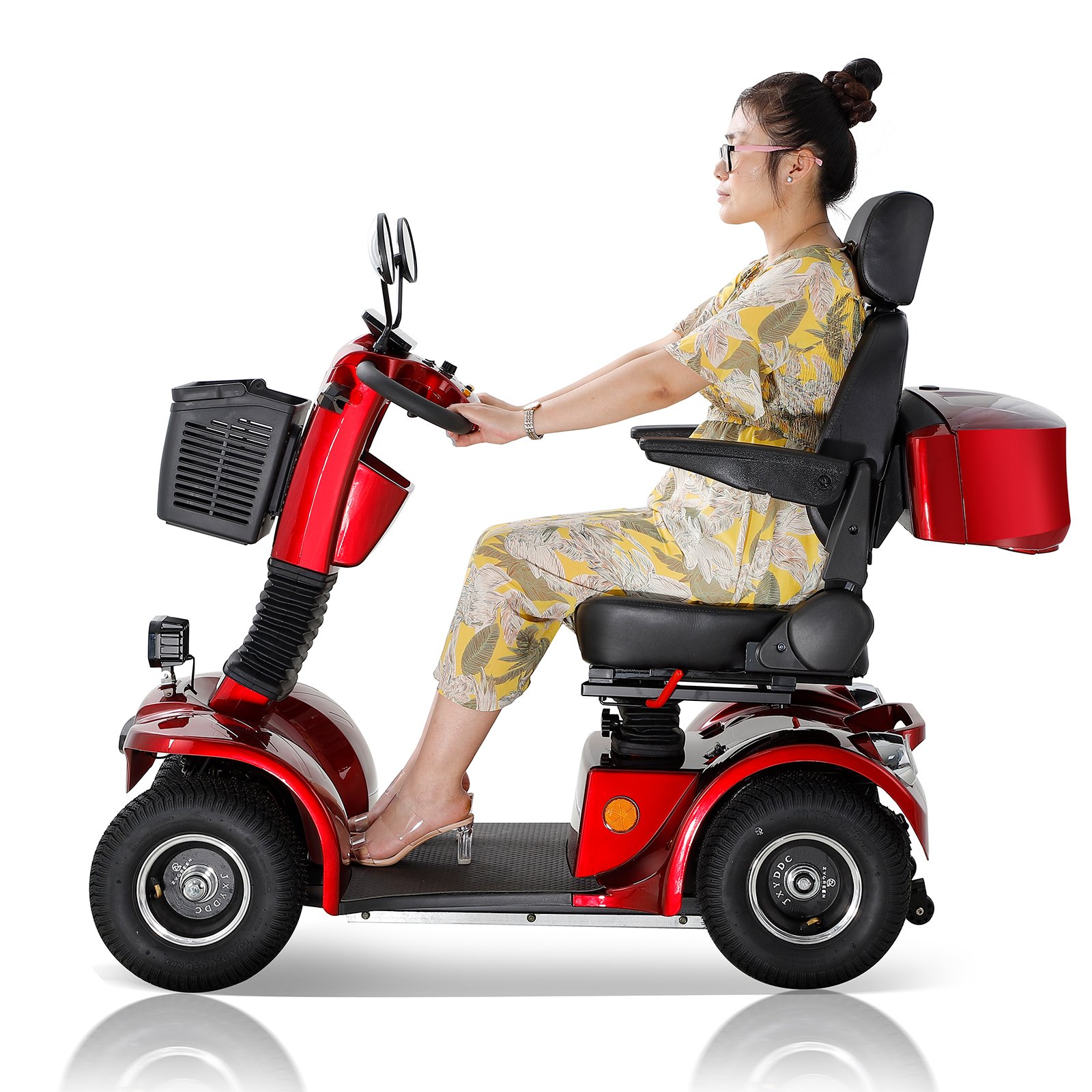 Heavy Duty Mobility Scooter for Seniors with Electromagnetic Brake,500W Motor 330LBS Capacity Electric All Terrain Powered Mobility Scooter - Image 9