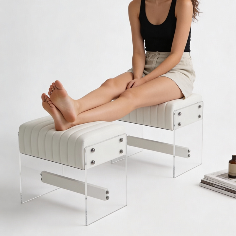 Modern luxury modern minimalist dressing stool - Image 8