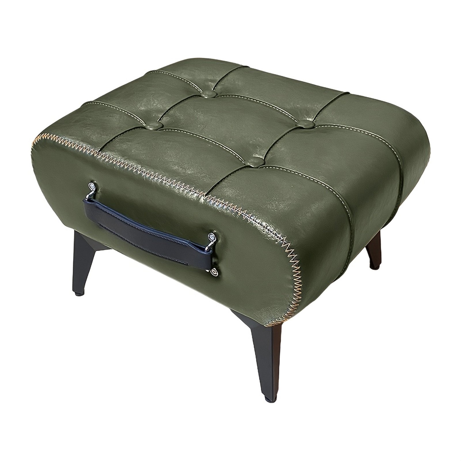 Modern minimalist square footstool/footrest with hidden storage space - Image 10