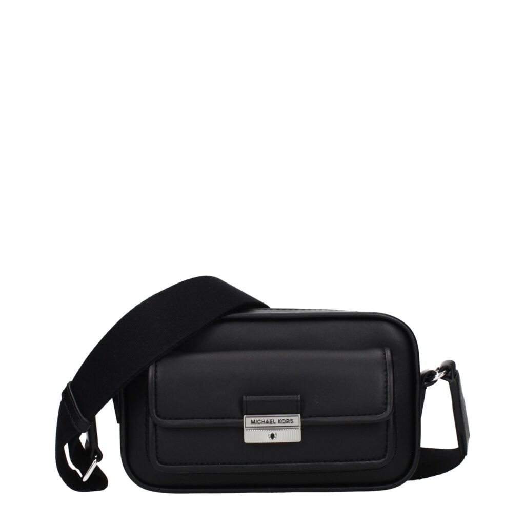 Michael Kors Black Leather Crossbody Bag