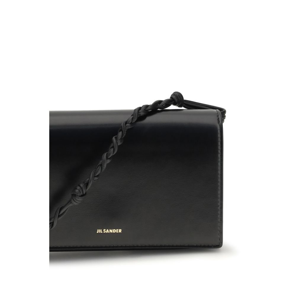 Jil Sander Black Calf Leather Bos Taurus Wallet - Image 4