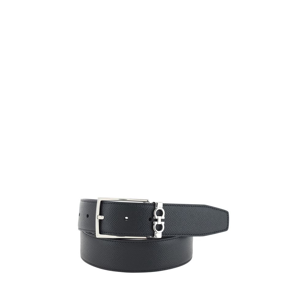 Ferragamo Black Leather Regular Belt - Image 2