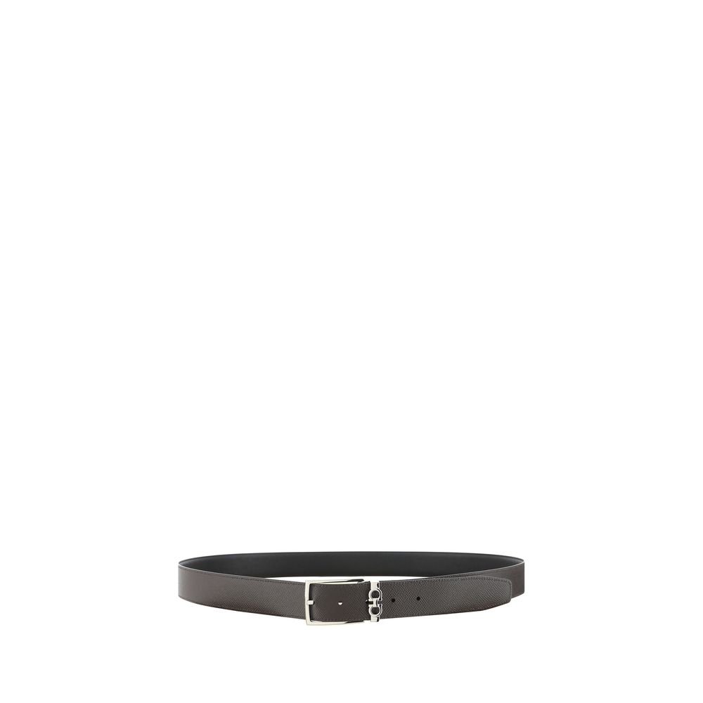 Ferragamo Black Leather Regular Belt - Image 5