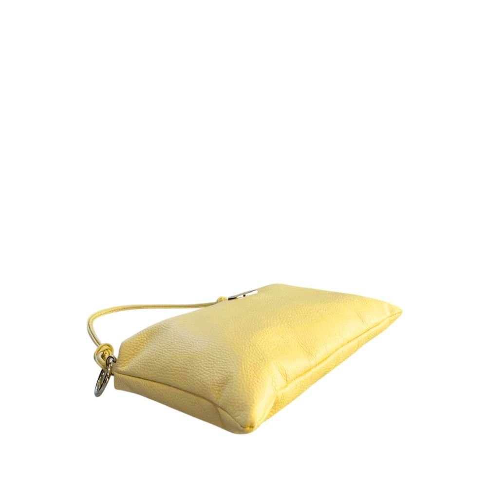 Baldinini Trend Yellow Leather Women Bag - Image 4