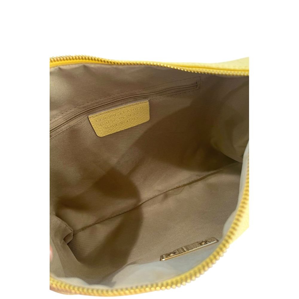 Baldinini Trend Yellow Leather Women Bag - Image 8