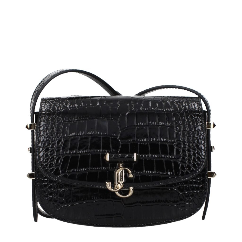 Jimmy Choo Black Leather Crossbody Bag