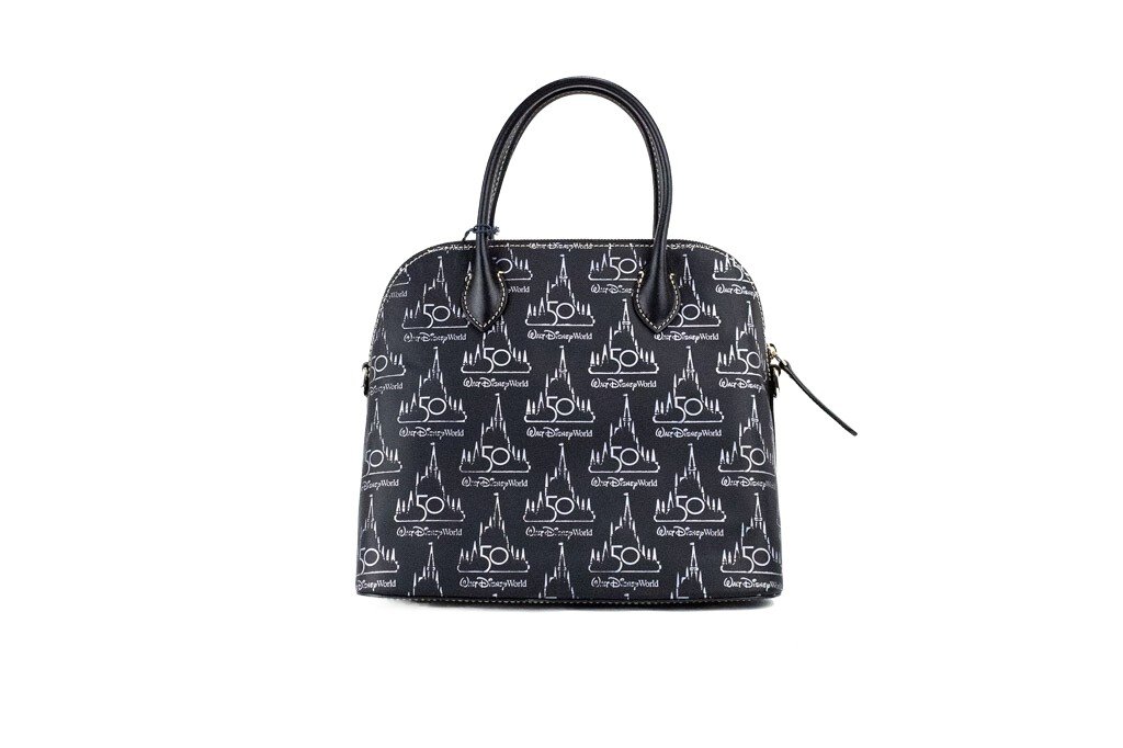 Dooney & Bourke Black Walt Disney World 50th Anniversary Leather Satchel Handbag - Image 3