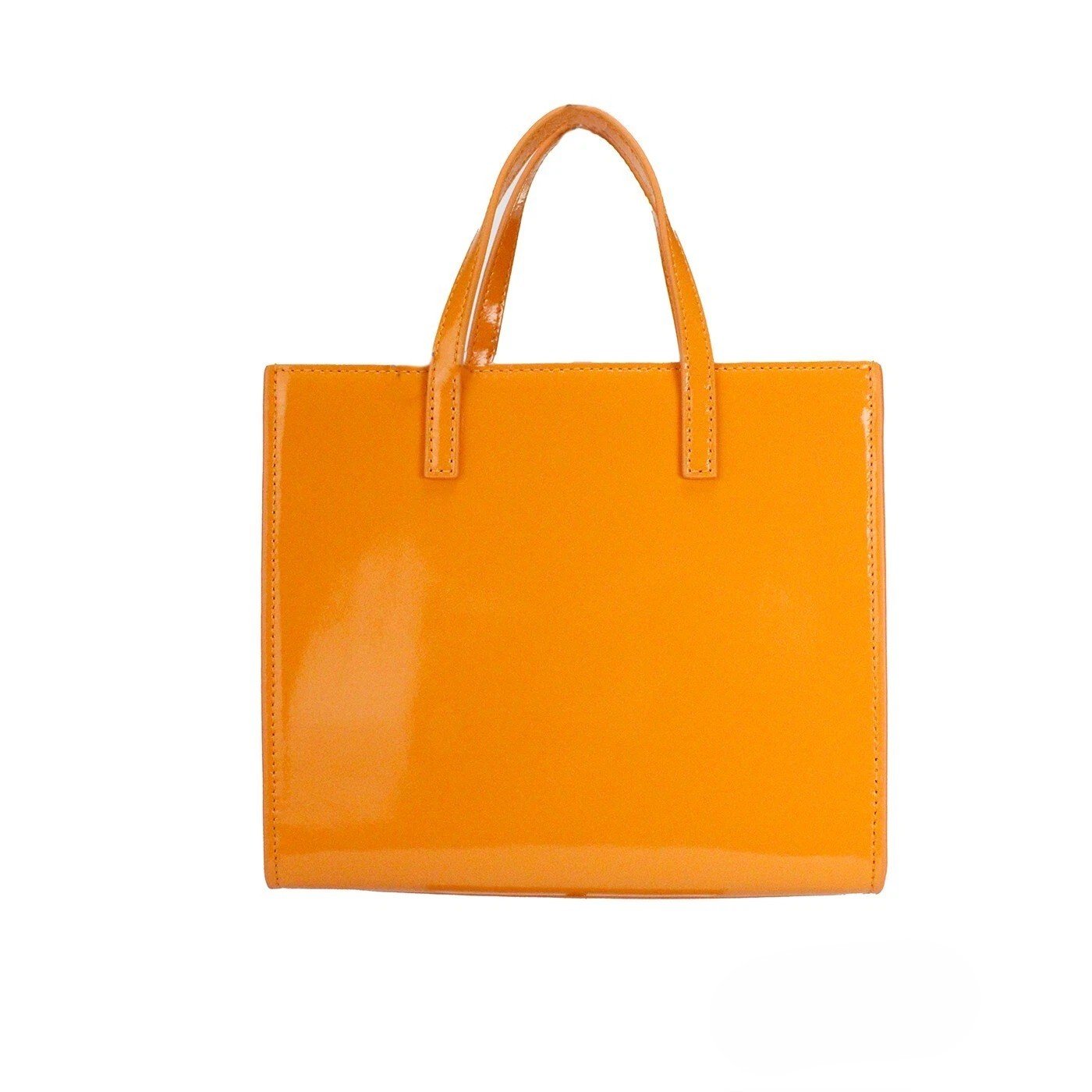 Marc Jacobs Mini Grind Scorched Patent Leather Crossbody Tote Bag Purse - Image 3