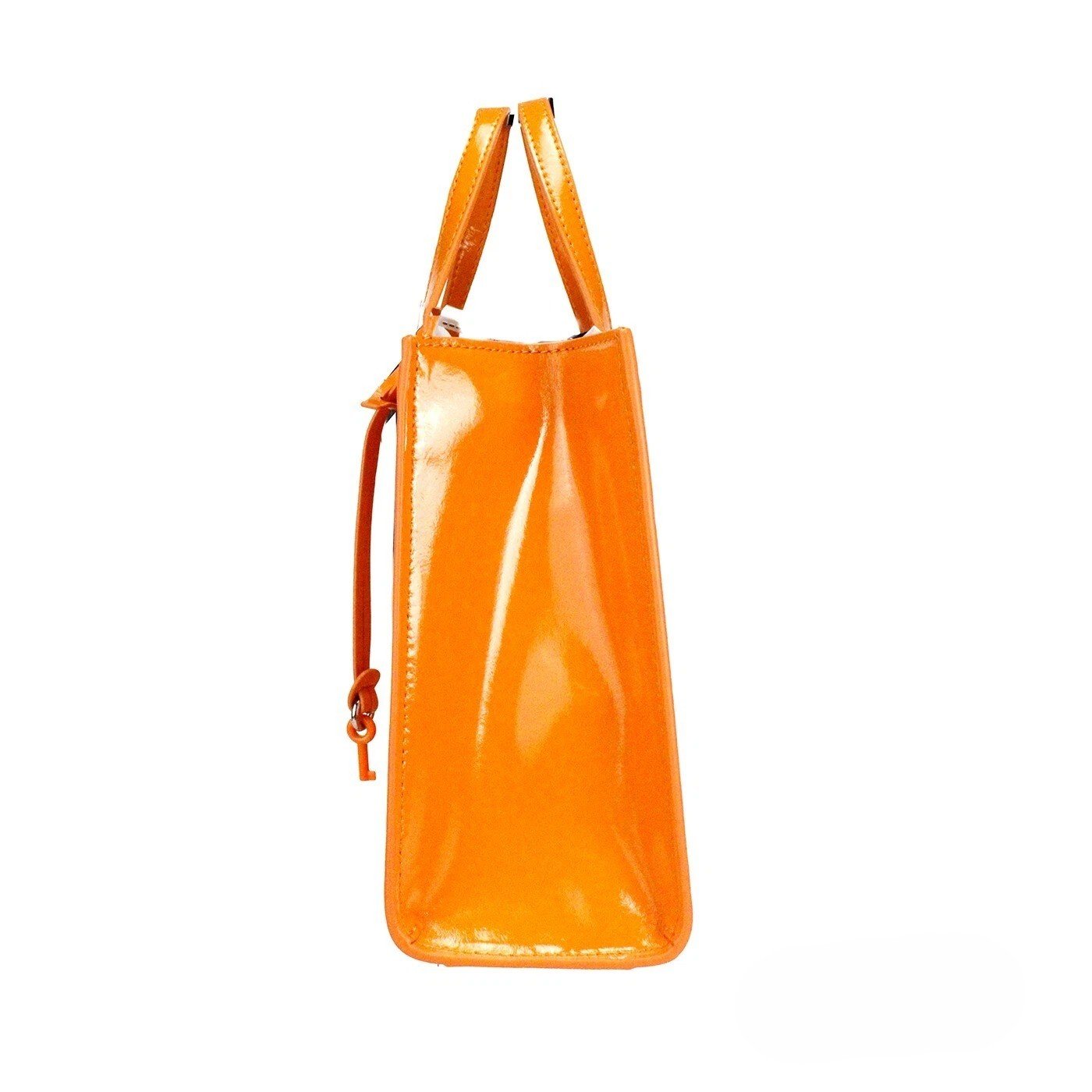 Marc Jacobs Mini Grind Scorched Patent Leather Crossbody Tote Bag Purse - Image 4