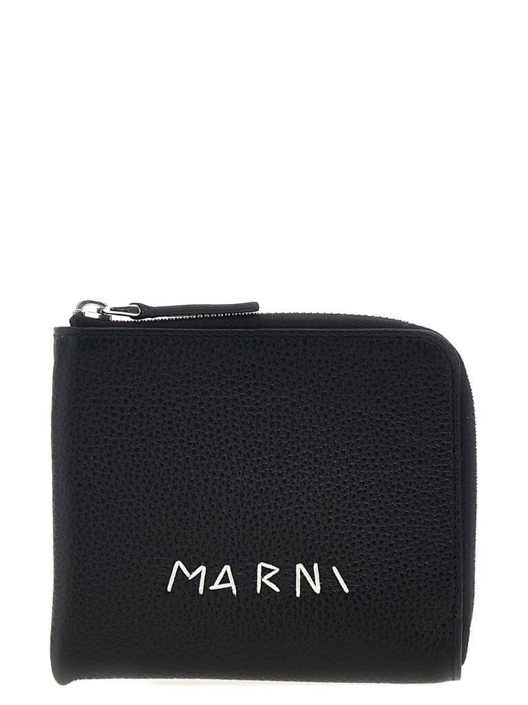 Marni Black Calfskin Wallet