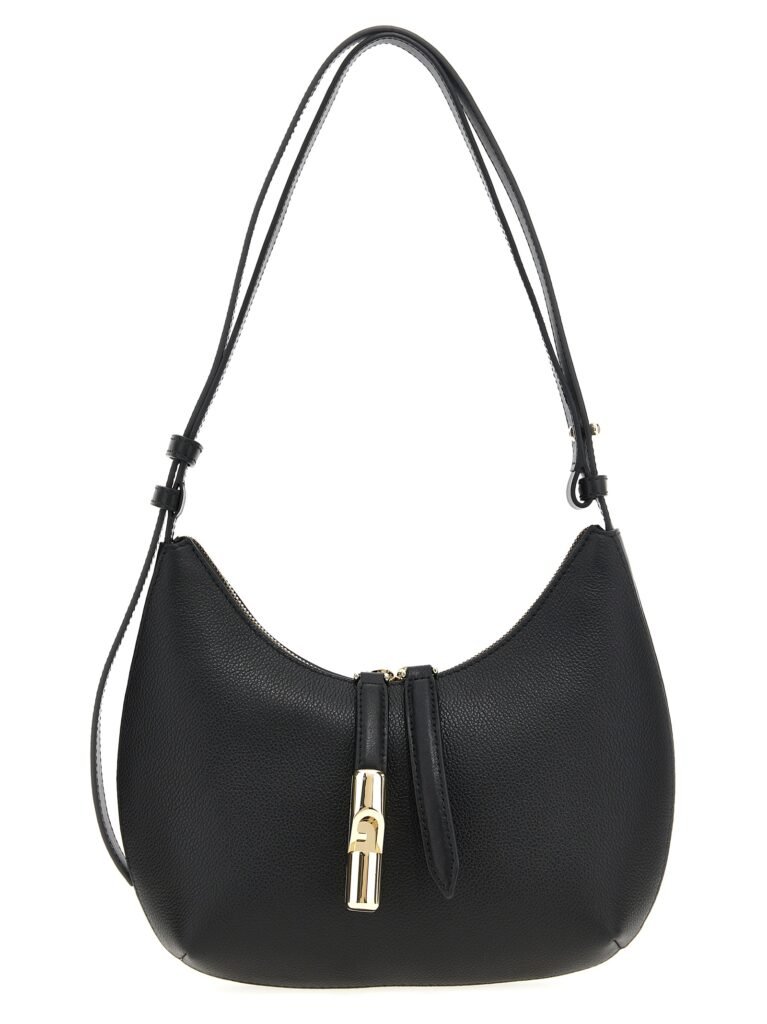 Furla Black Leather Shoulder Bag