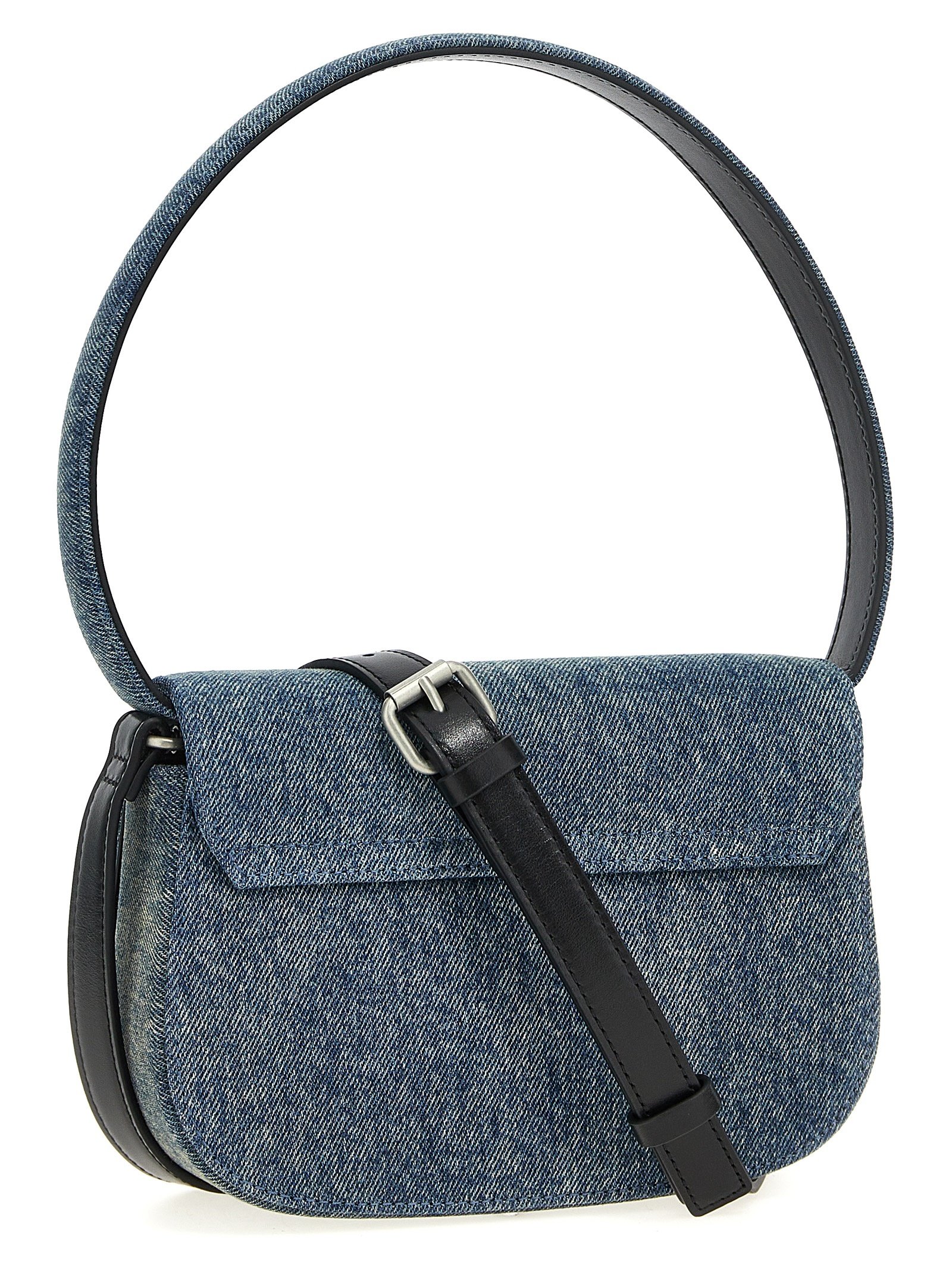 Diesel Blue Cotton Shoulder Bag - Image 2