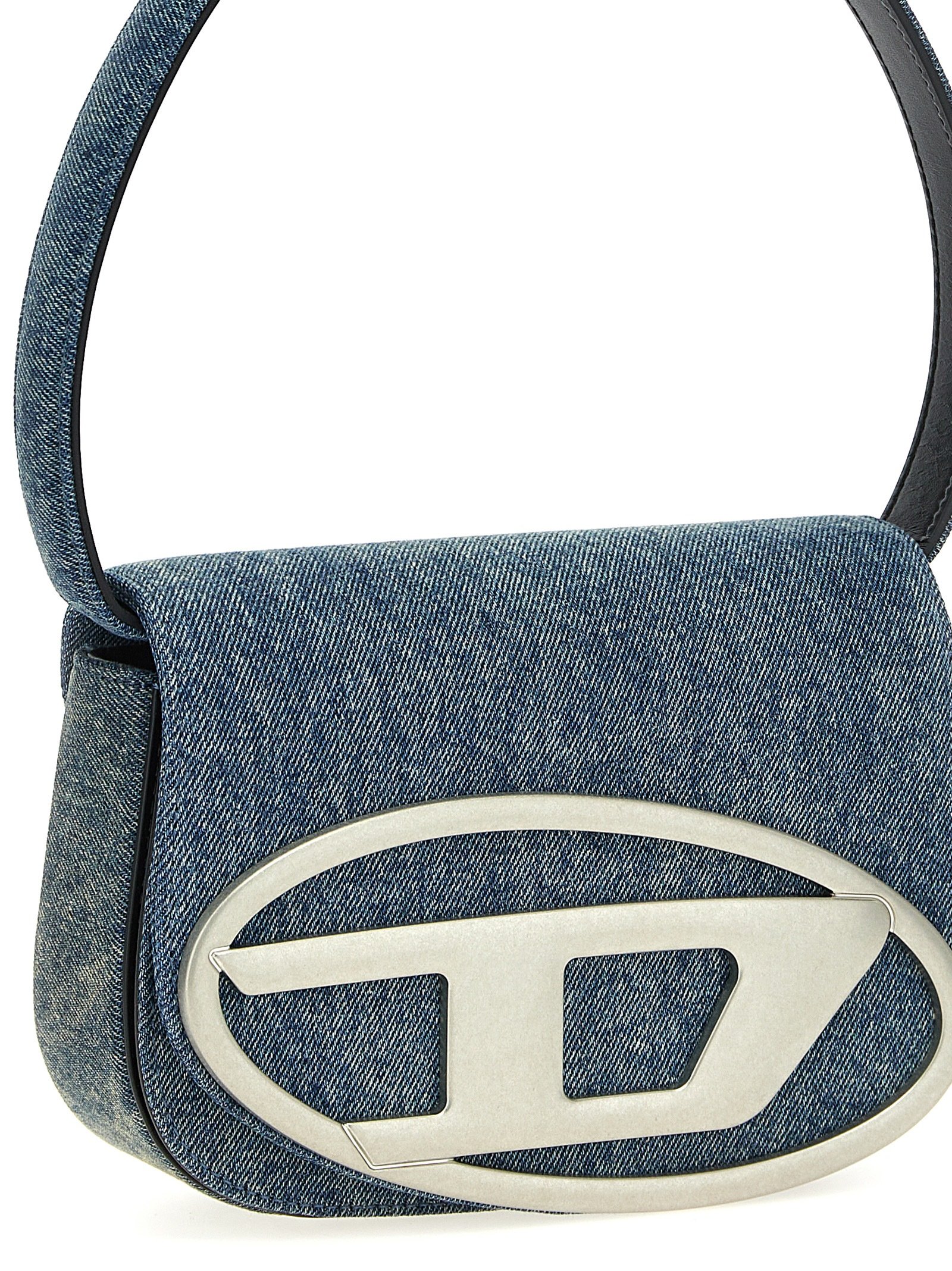 Diesel Blue Cotton Shoulder Bag - Image 3