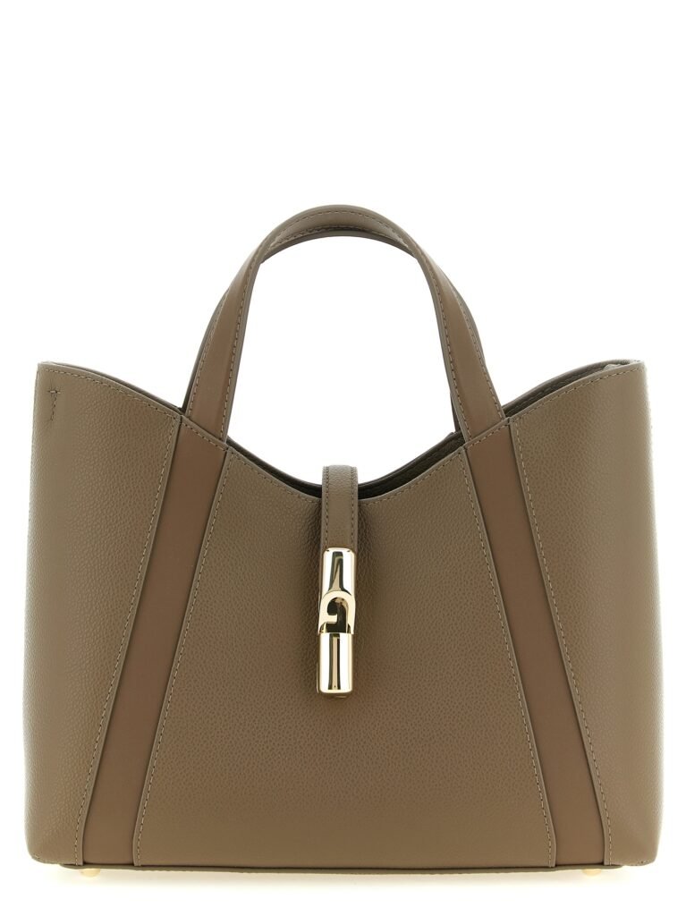 Furla Gray Calfskin Tote Bag