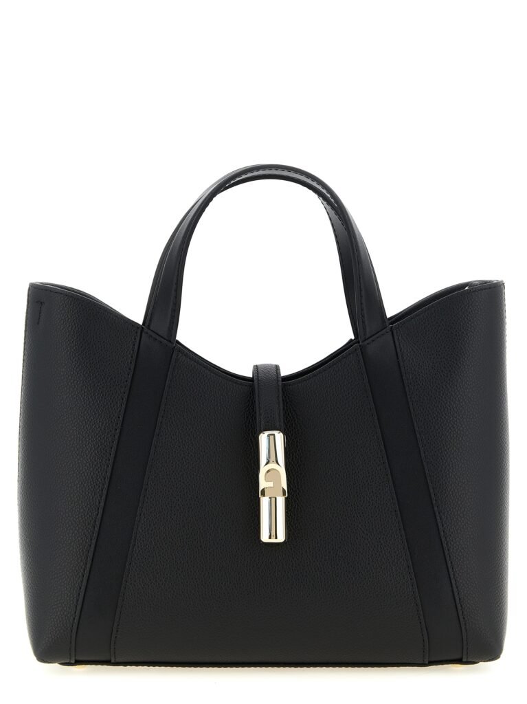 Furla Black Calfskin Tote Bag