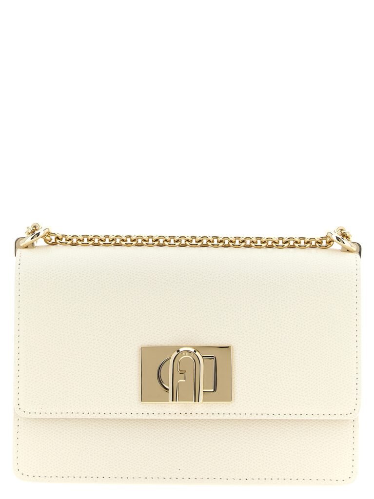Furla White Calfskin Crossbody Bag
