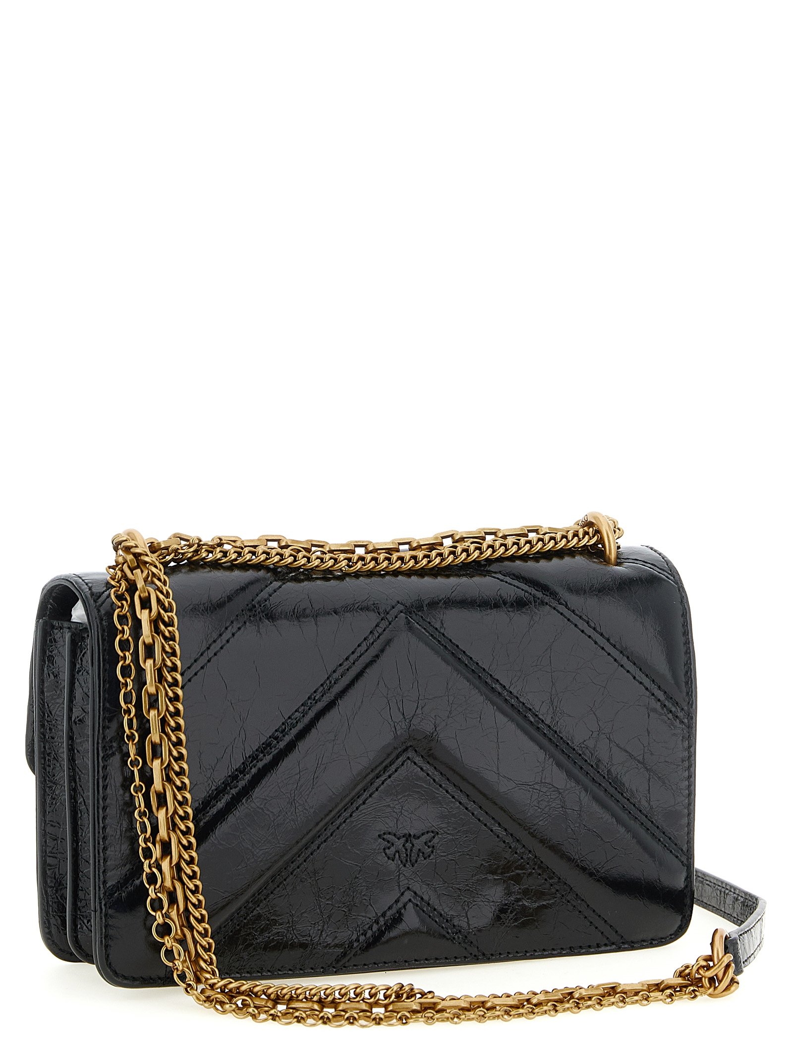 PINKO Black Calfskin Crossbody Bag - Image 2