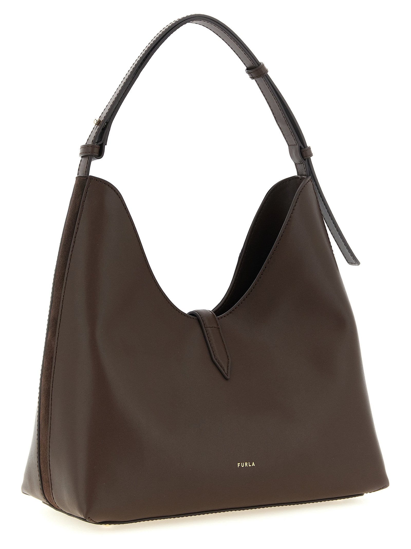 Furla Brown Calfskin Shoulder Bag - Image 2