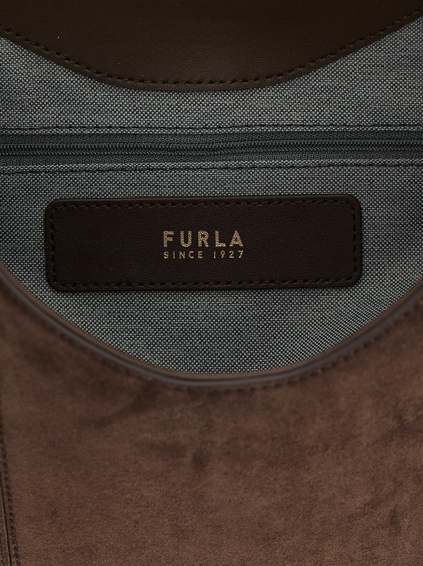 Furla Brown Calfskin Shoulder Bag - Image 4