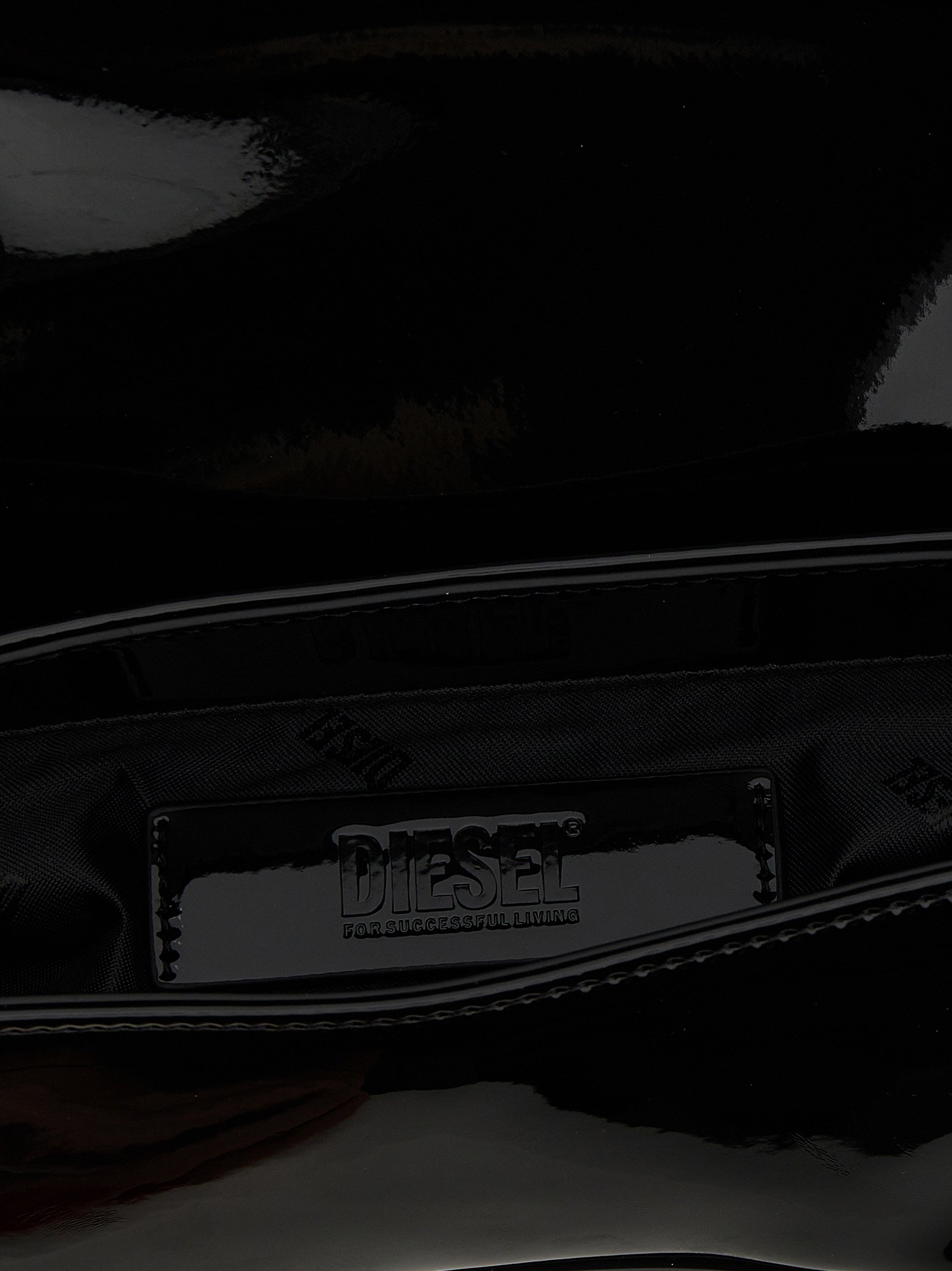 Diesel Black Polyethylene Shoulder Bag - Image 4