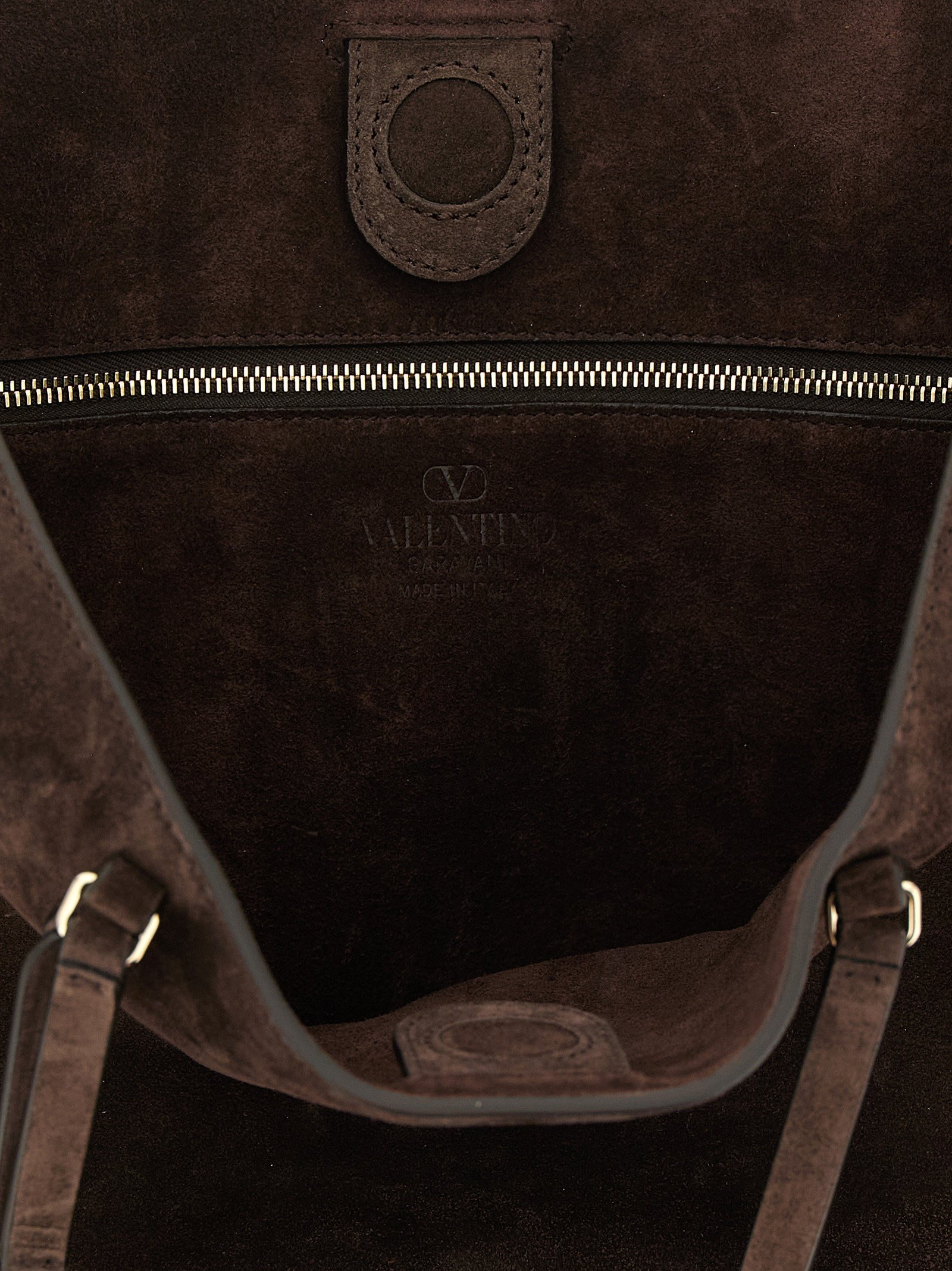 Valentino Garavani Brown Calfskin Shoulder Bag - Image 4