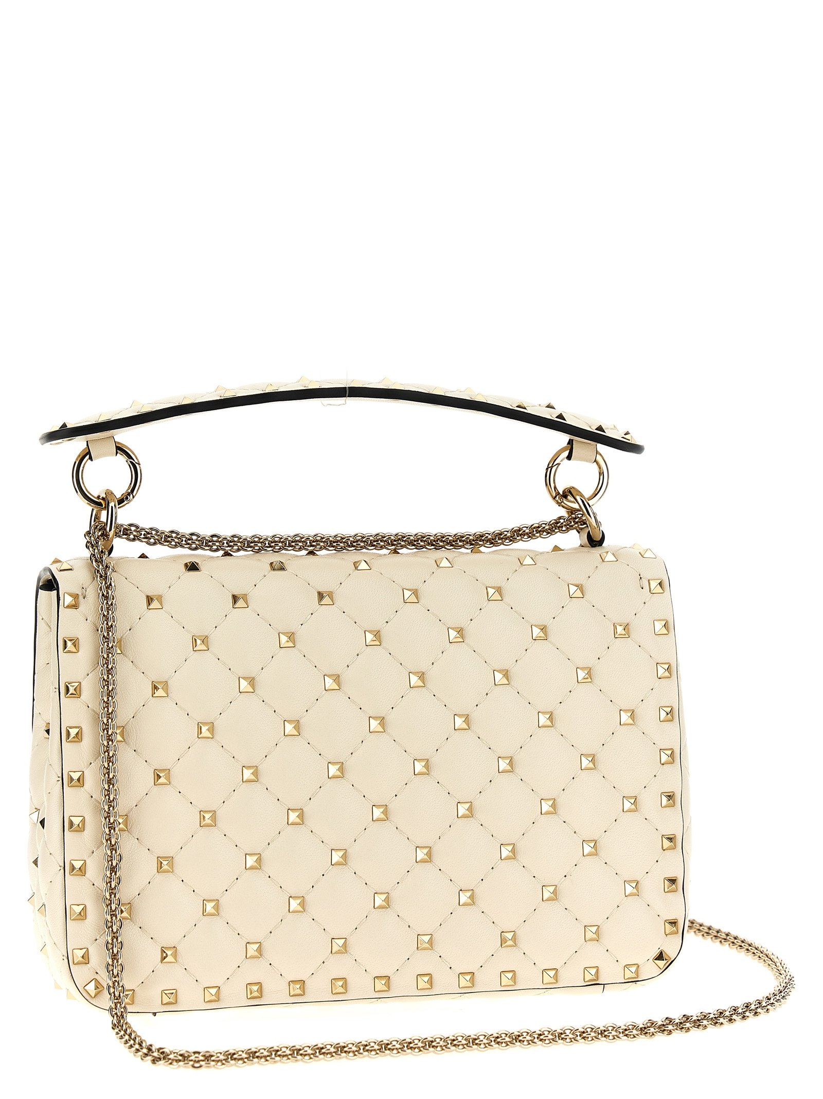 Valentino Garavani White Lamb Leather Shoulder Bag - Image 2