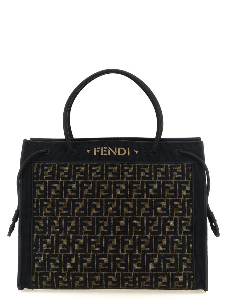 Fendi Brown Cotton Tote Bag